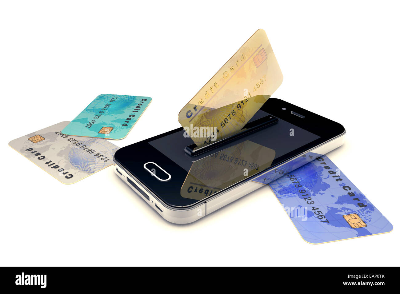 Credit card display Cut Out Stock Images Pictures Alamy