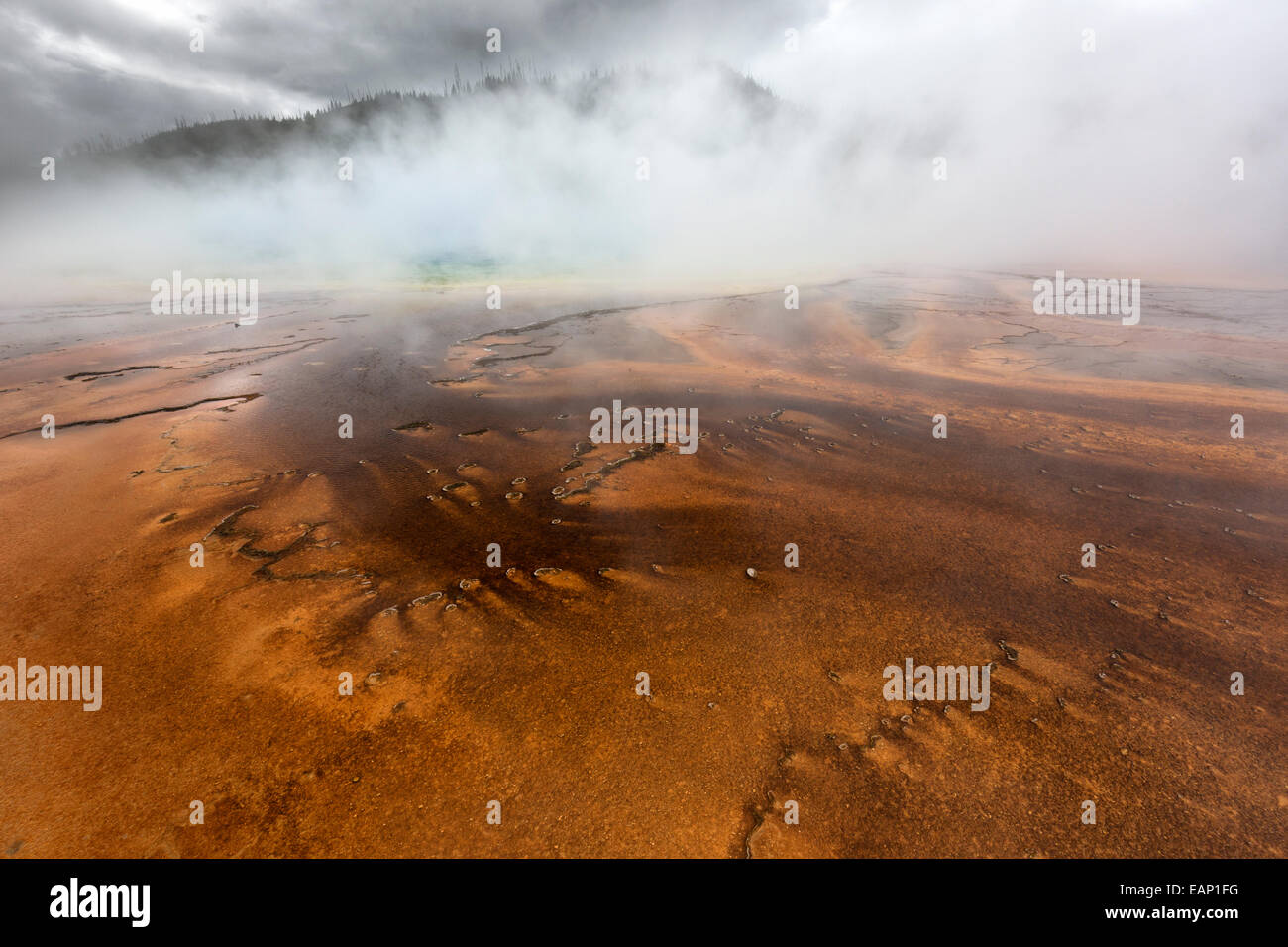 Grand Prismatic Spring - Yellowstone national park. Stock Photo
