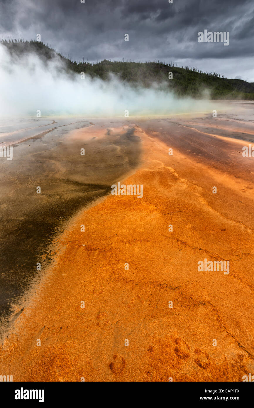 Grand Prismatic Spring - Yellowstone national park. Stock Photo