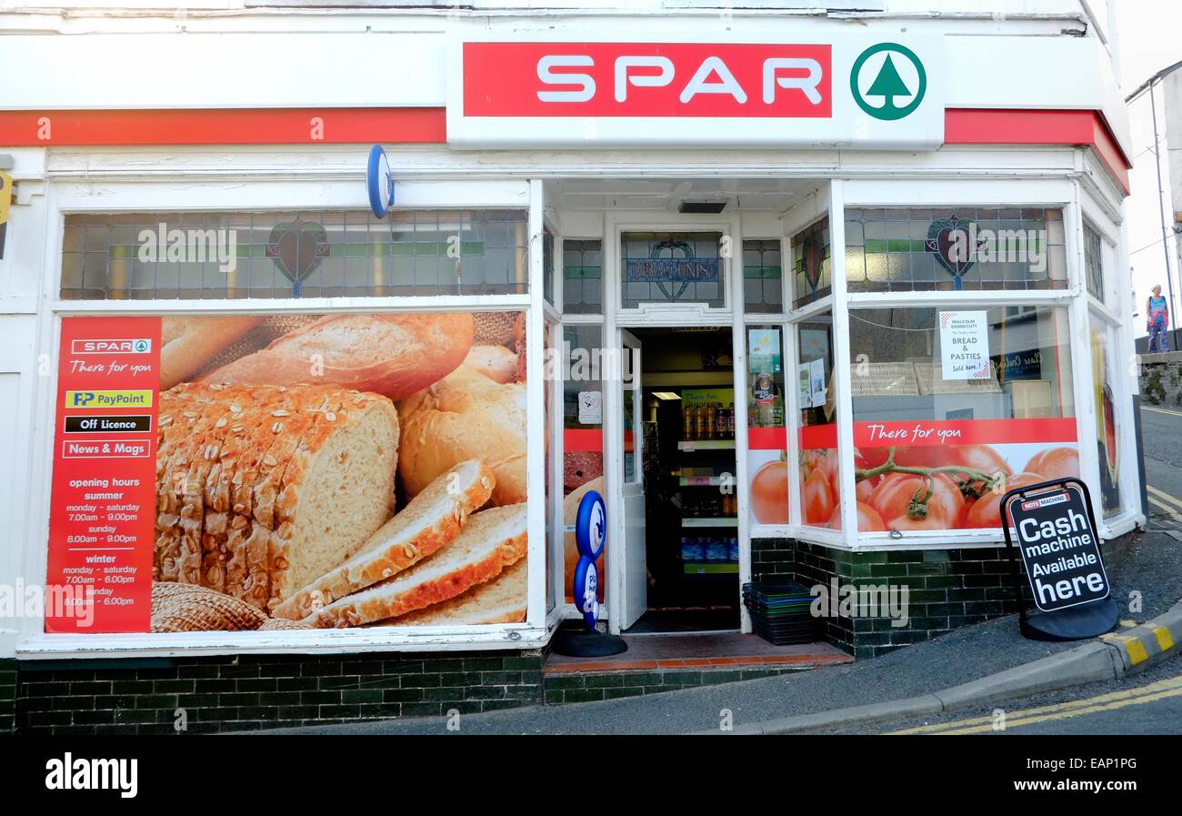 A local Spar corner shop England uk Stock Photo
