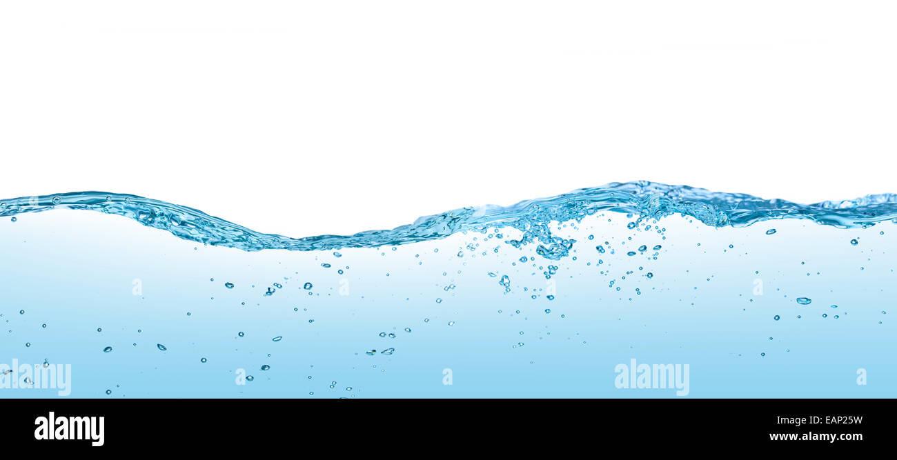 Water waves isolated on white background Stock Photo - Alamy