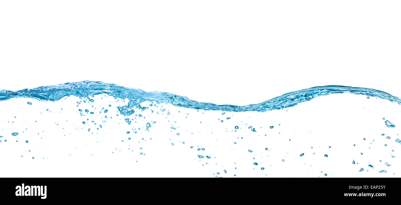 Water waves isolated on white background Stock Photo - Alamy