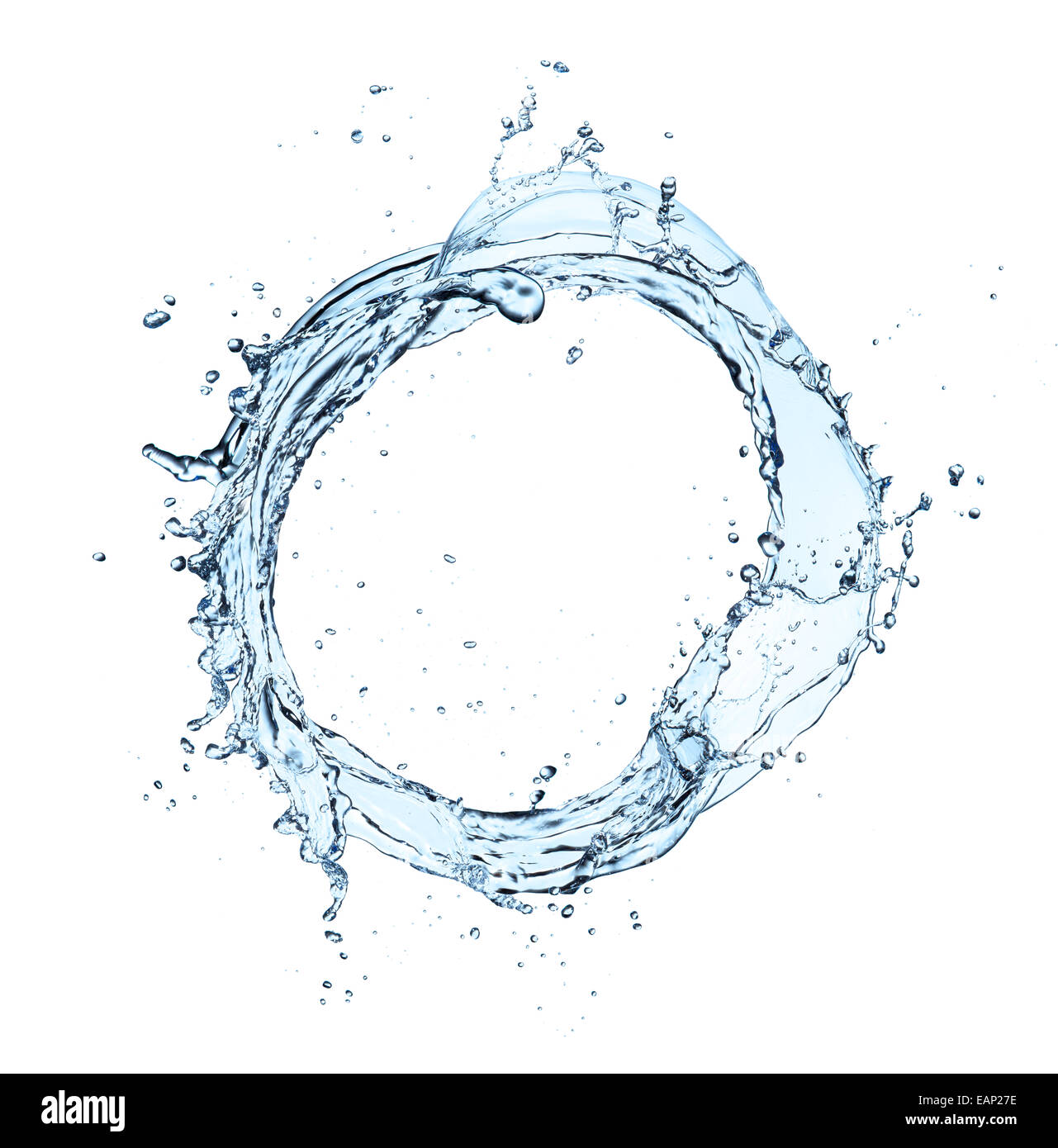 Water splash isolated on white background Stock Photo - Alamy