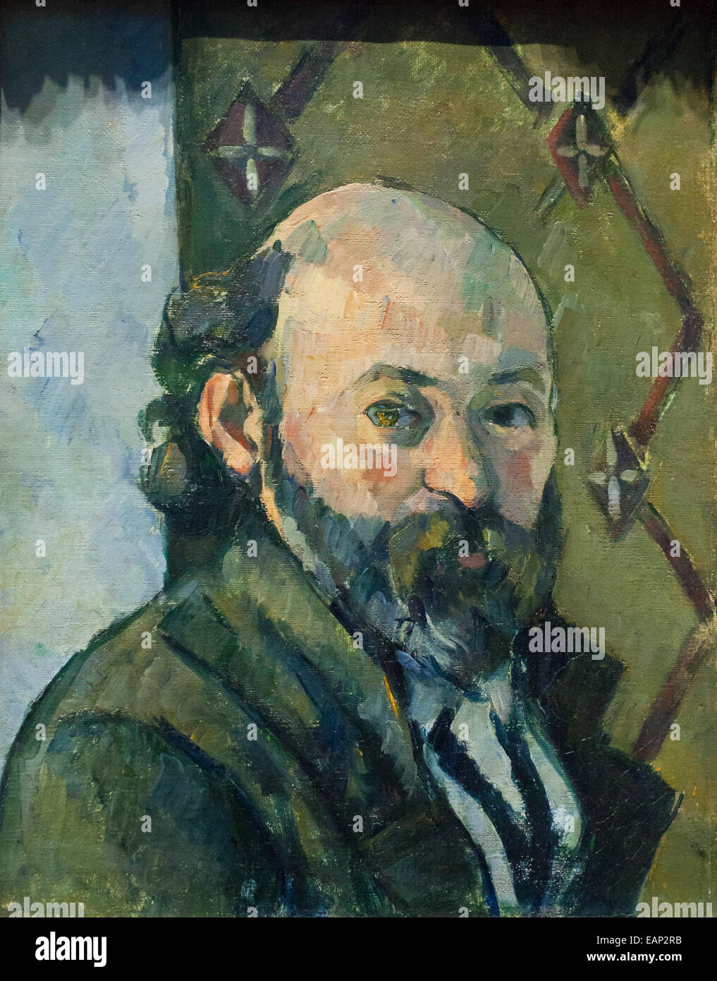 Self portrait, Paul Cezanne Stock Photo