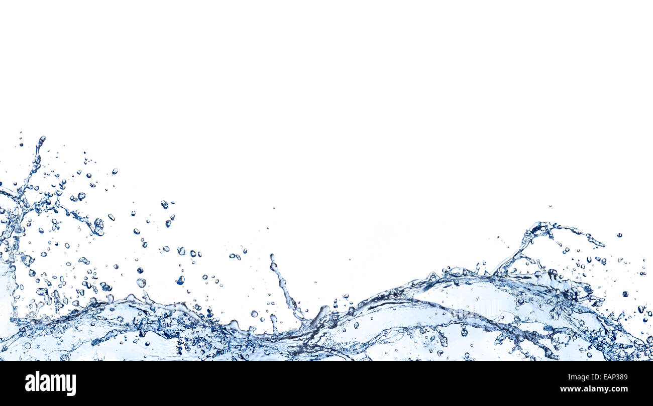 Water waves isolated on white background Stock Photo - Alamy