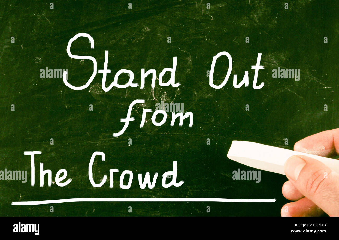 stand out from the crowd Stock Photo Alamy