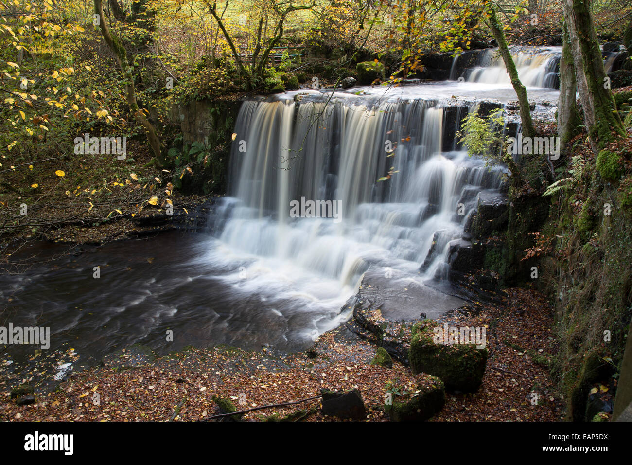 Crackpot Falls, Swaledale Yorkshire Dales National Park Stock Photo
