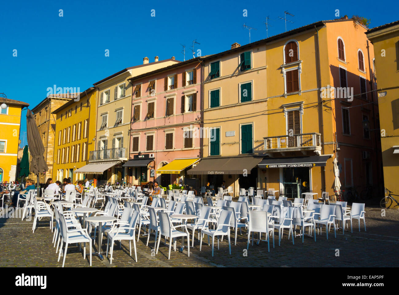 Piazza XX Settembre main square, Fano, Marche region, Italy Stock Photo -  Alamy