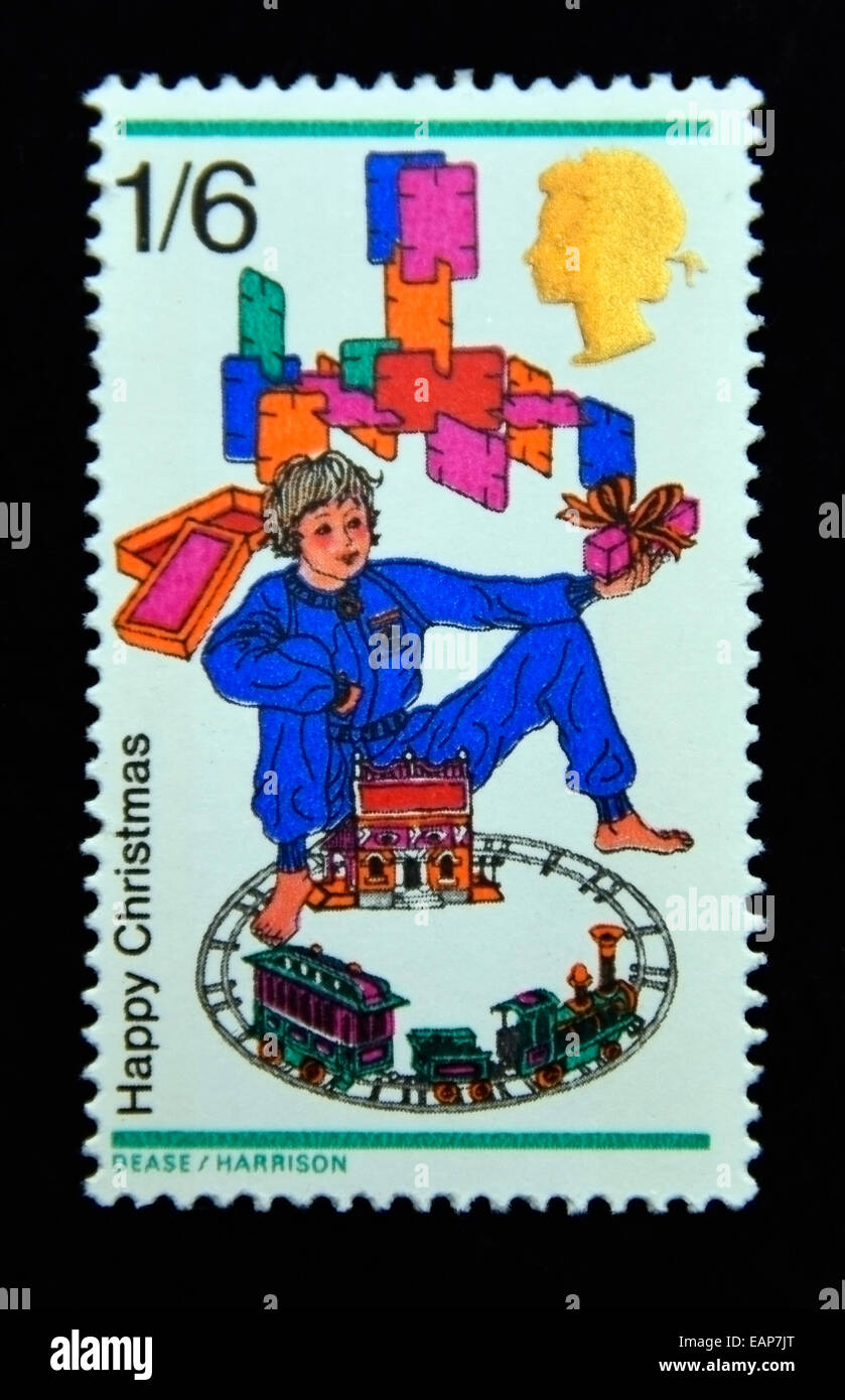 postage stamp train set