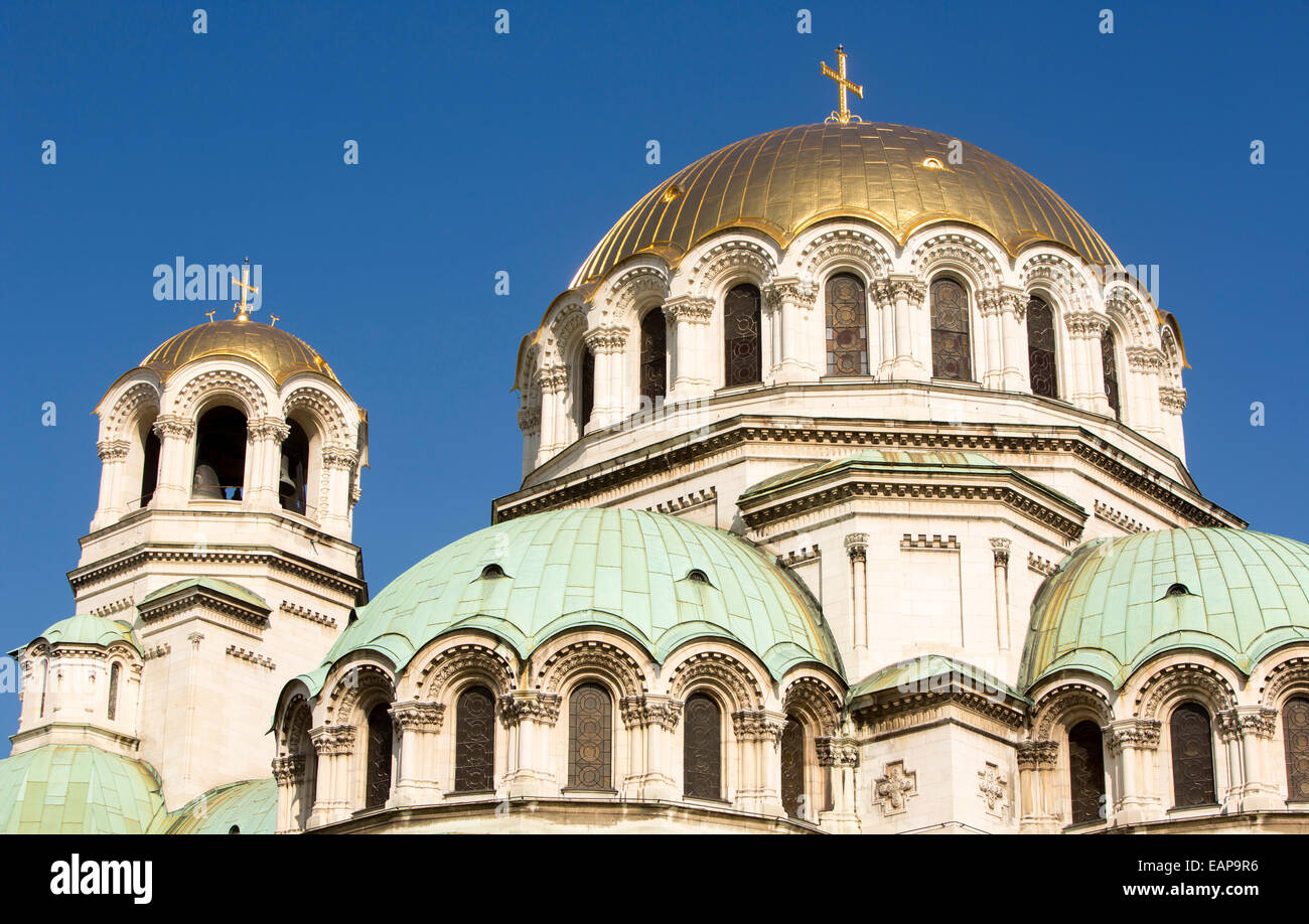 Alexander Nevsky Cathedral in Sofia, Bulgaria. Stock Photo