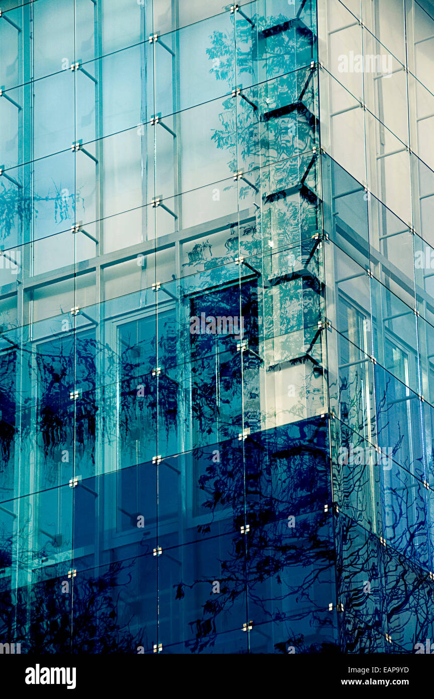 abstract modern glass building Stock Photo