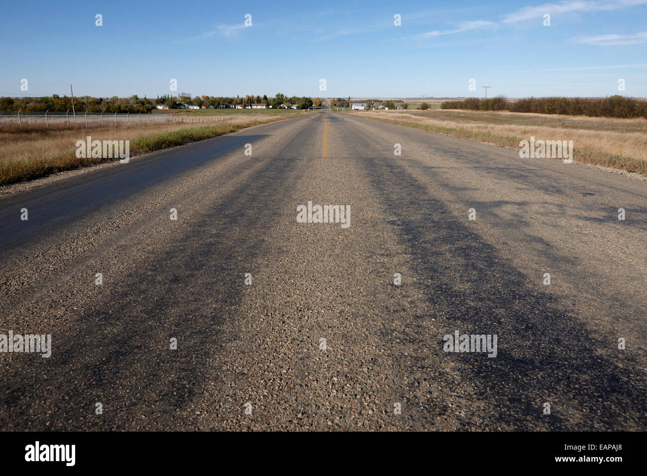highway 34 near bengough Saskatchewan Canada Stock Photo