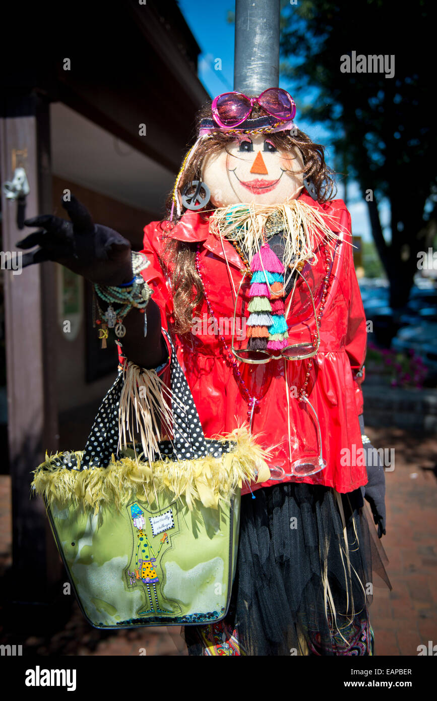 Annual Scarecrow contest. Dahlonega, Historic gold mining town