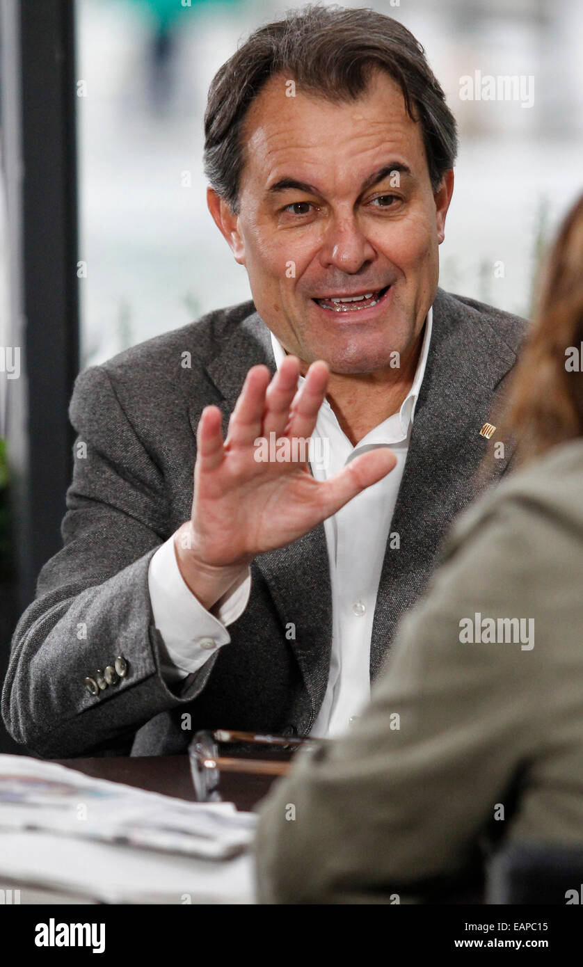 Artur Mas, Catalan President, Catalonia, Spain Stock Photo