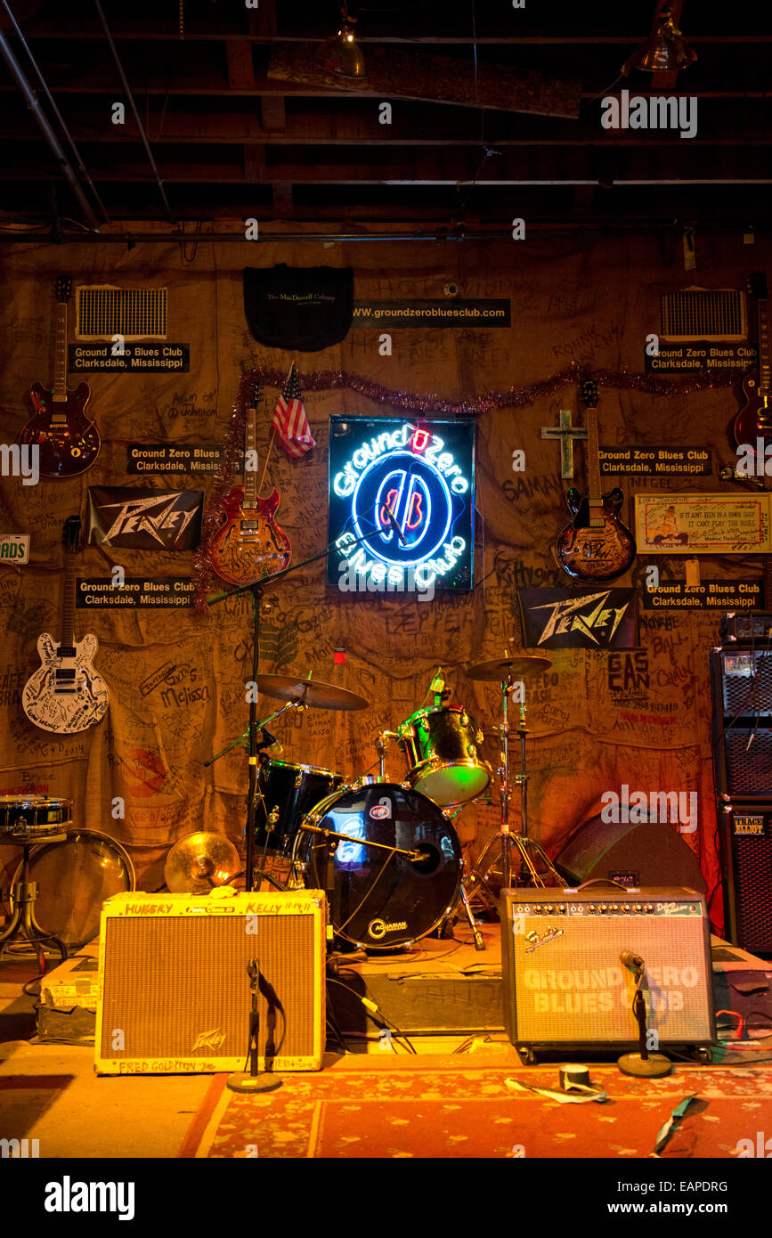 Ground Zero Blues Club. Owned by Freeman. Clarksdale, Mississippi Stock Photo Alamy