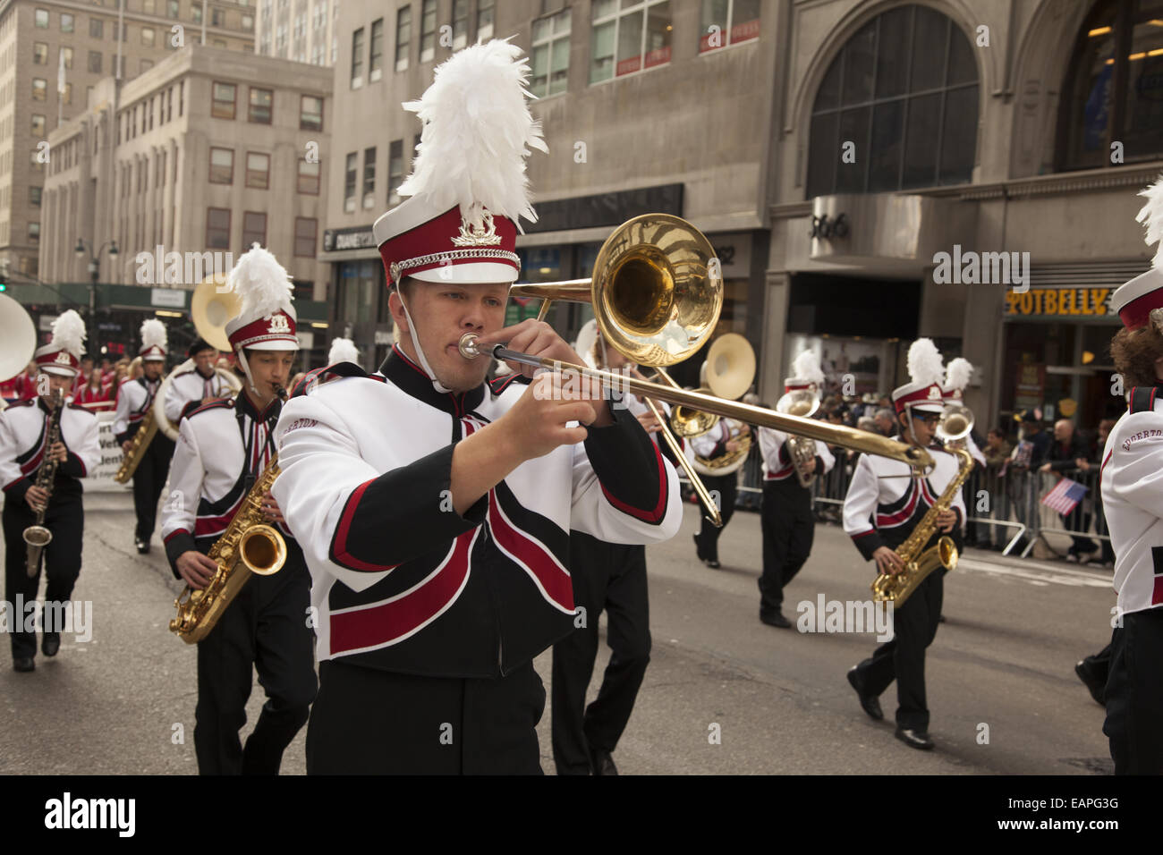 Teenage musicians marching band hires stock photography and images Alamy