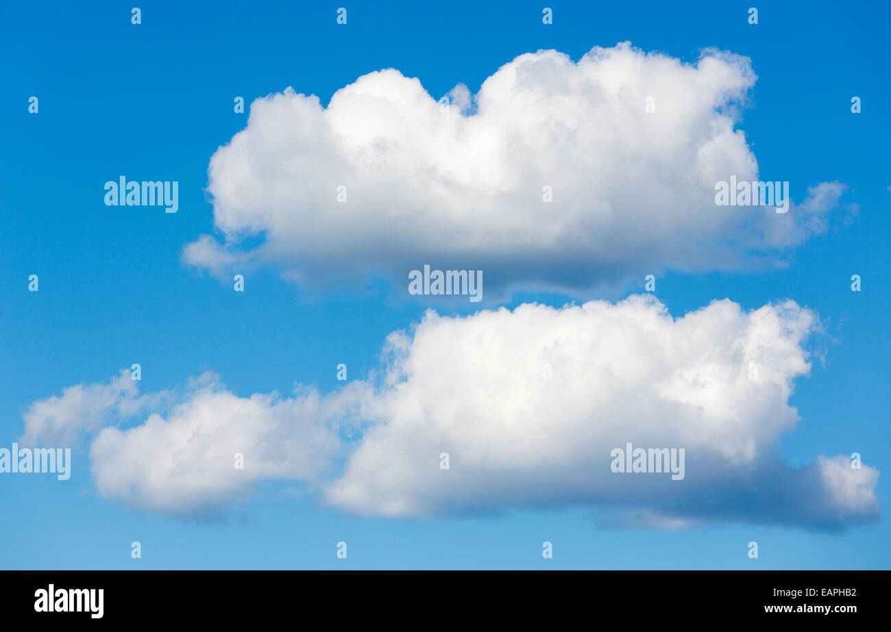 White clouds on blue sky , Finland Stock Photo - Alamy