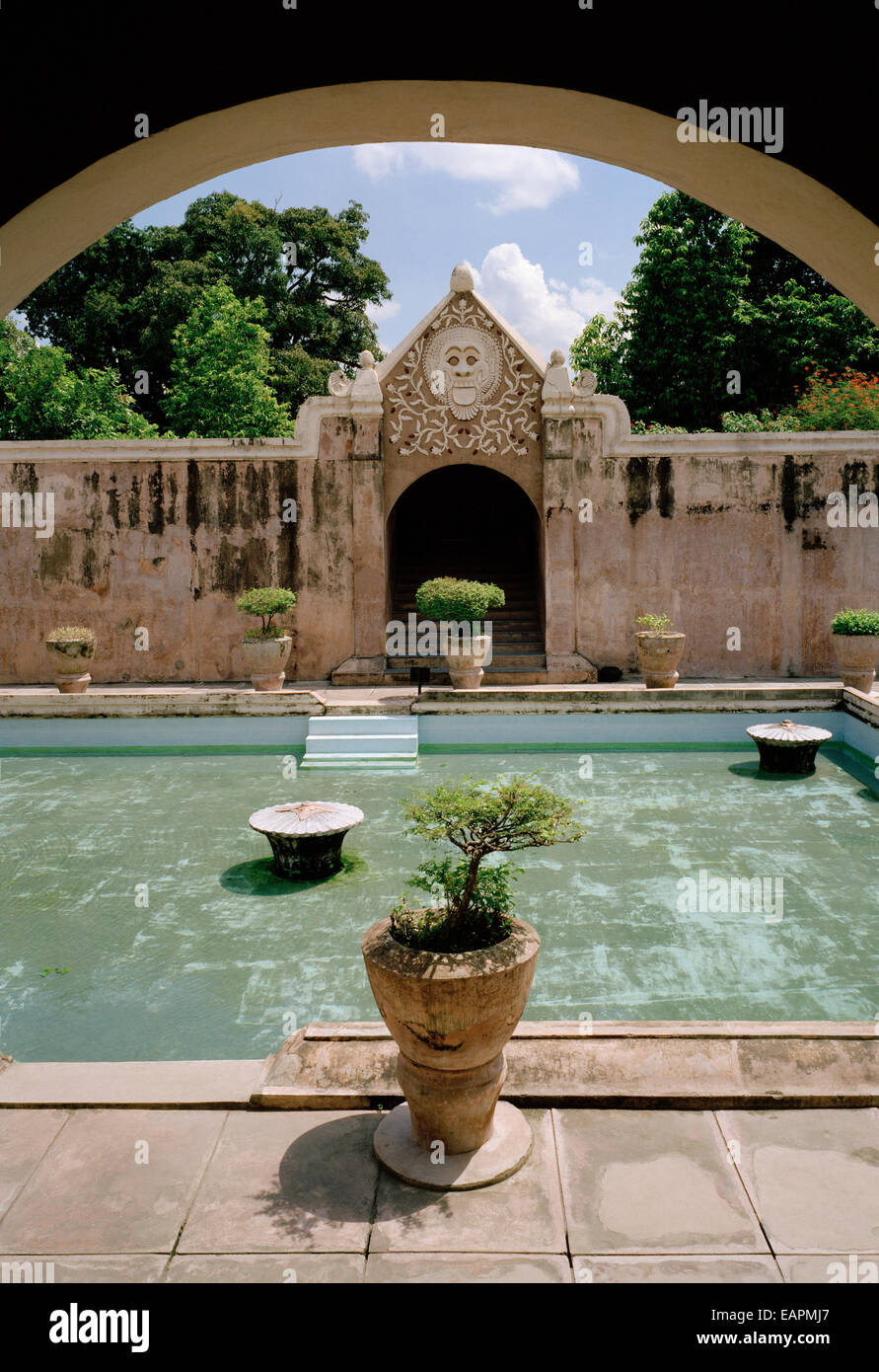 Bathing Complex in Taman Sari Water Castle the Yogyakarta Sultanate Royal Garden in Yogya in Indonesia in Southeast Asia. Tourism Tourist Site Stock Photo