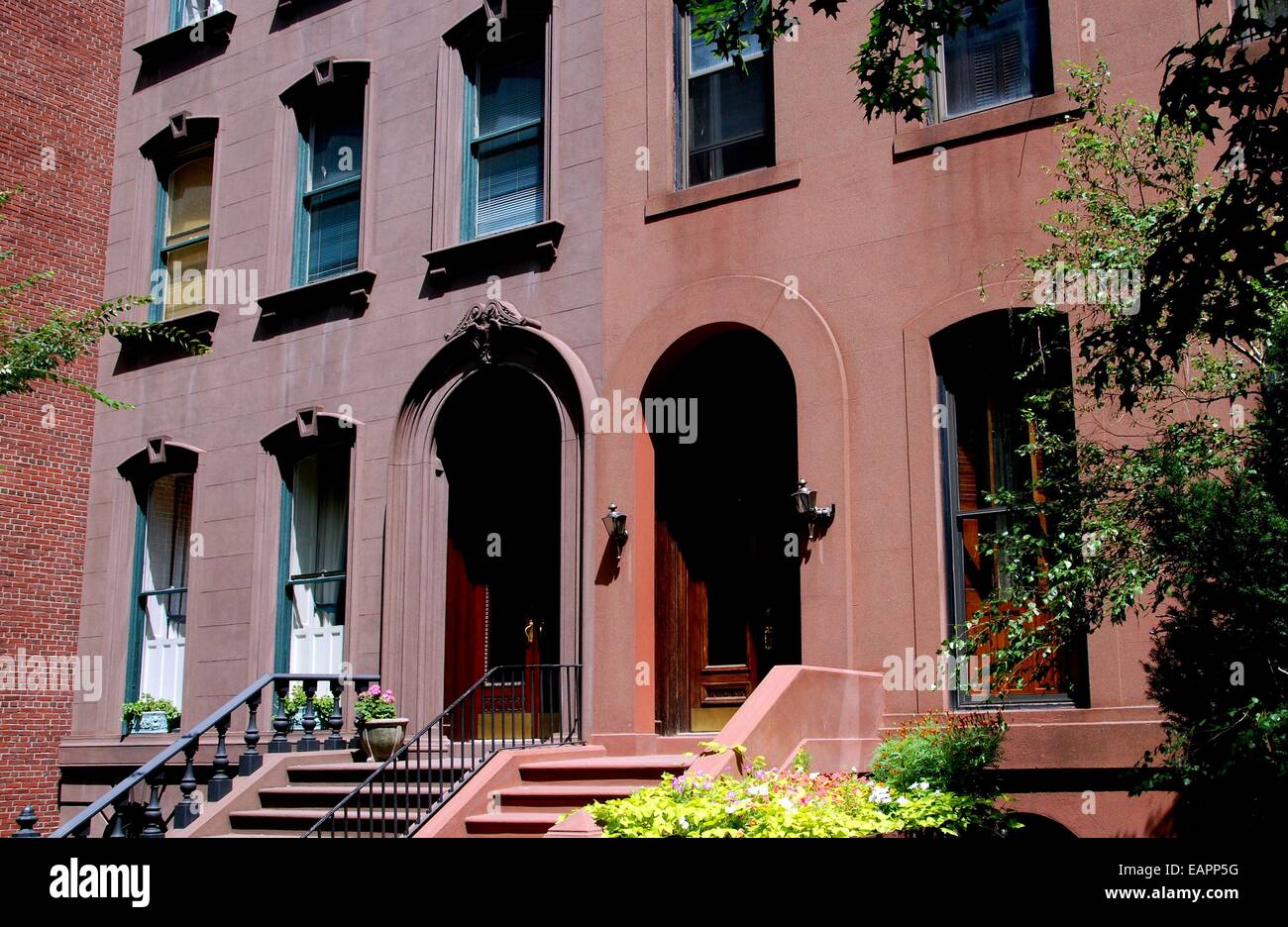 BROOKLYN HEIGHTS, NY Classic late 19th Century brownstone homes with