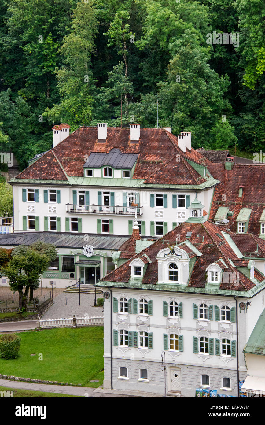 Hohenschwangau Village Fussen Bavaria Germany Stock Photo