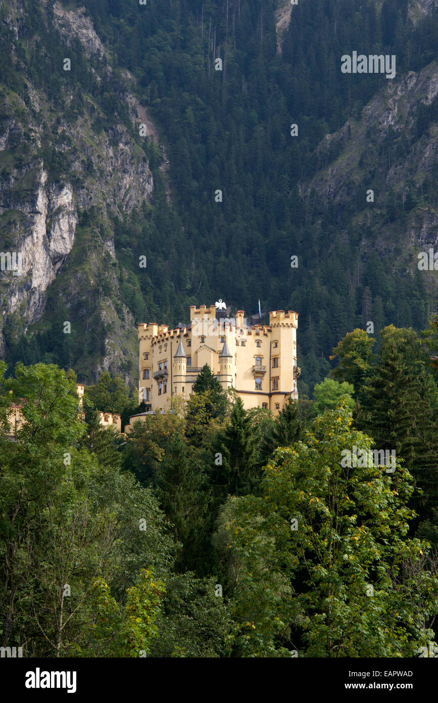 Schloss Hohenschwangau Fussen Germany Stock Photo