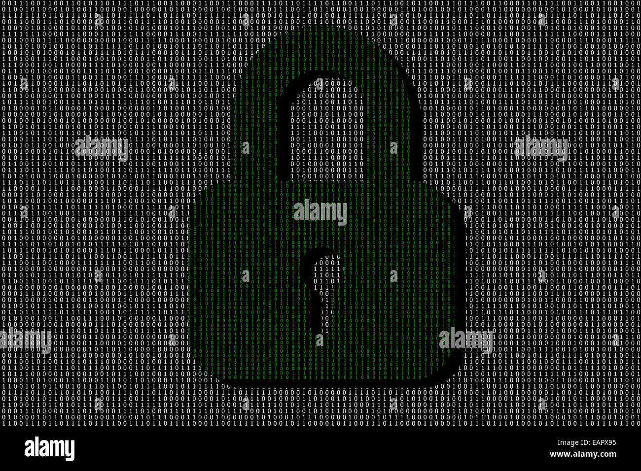 encrypted digital lock. Stock Photo