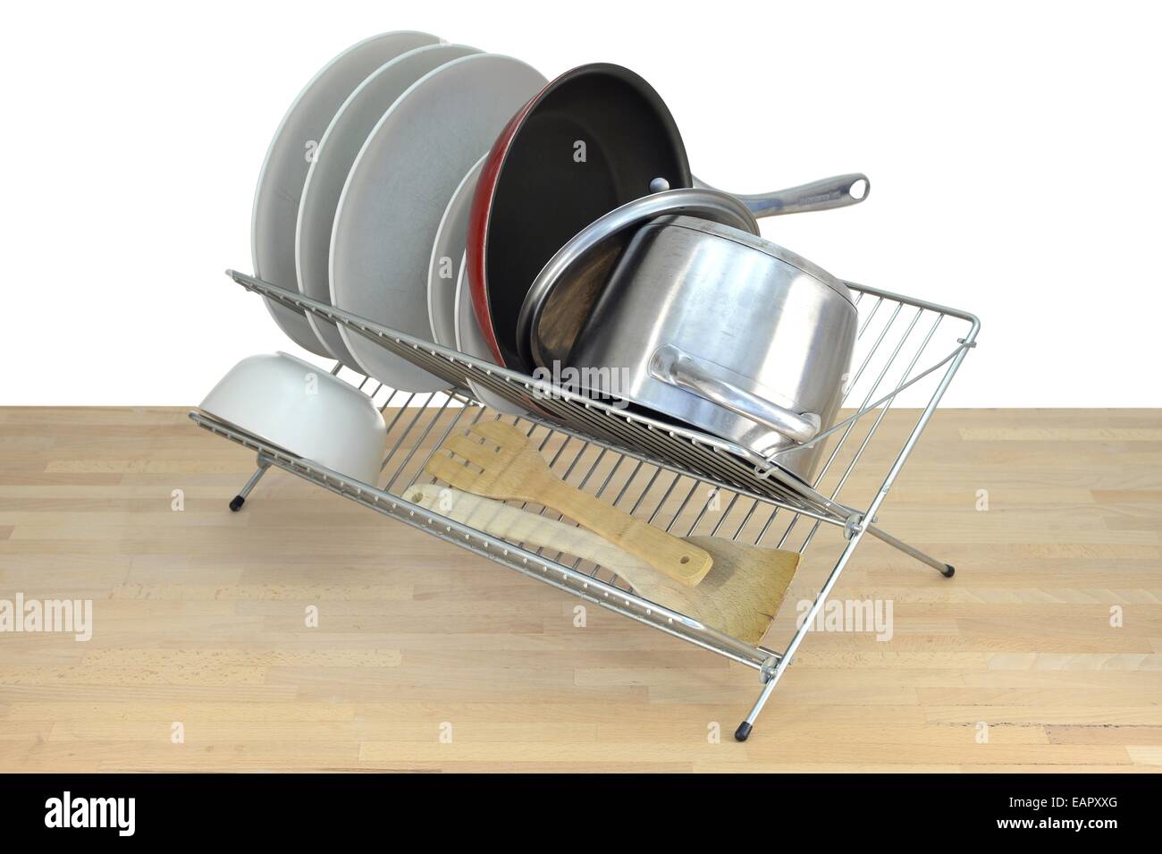 A close up shot of a dish rack Stock Photo - Alamy