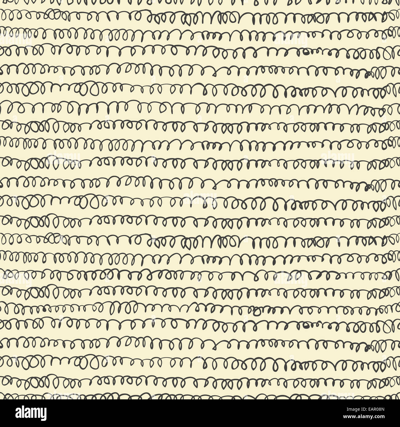 Hand-drawn doodles seamless pattern. Vector Stock Photo - Alamy