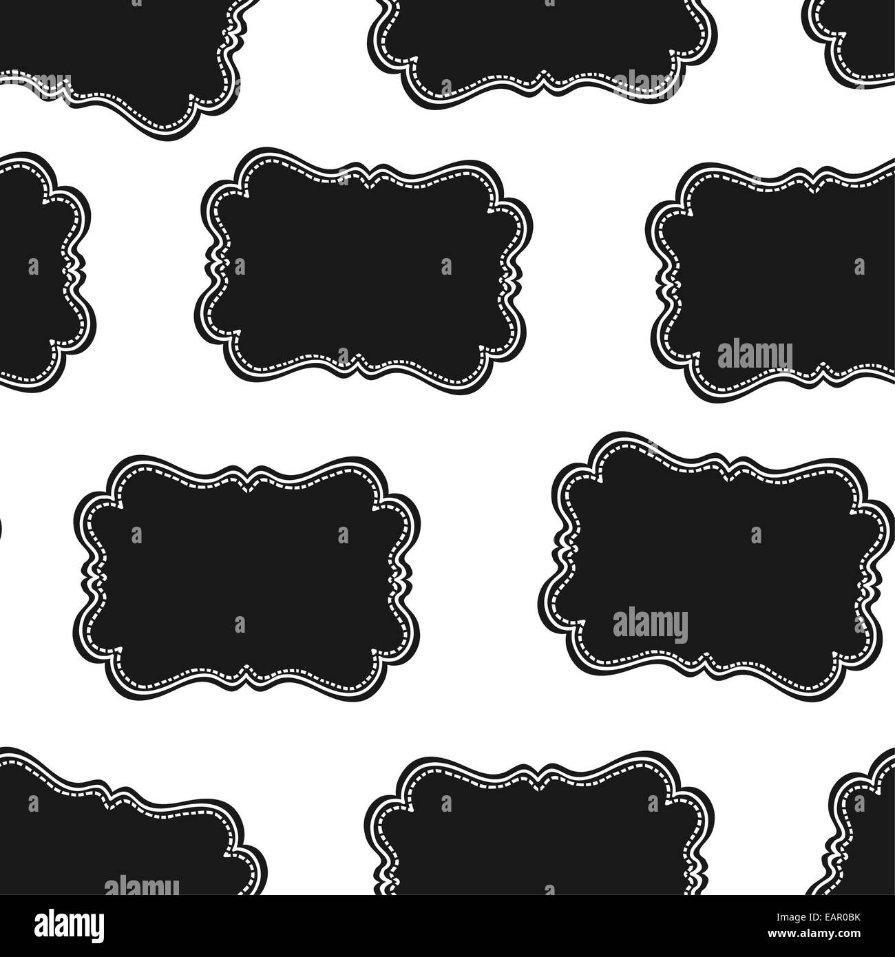 Seamless Wild West Labels Pattern. Vector Stock Photo