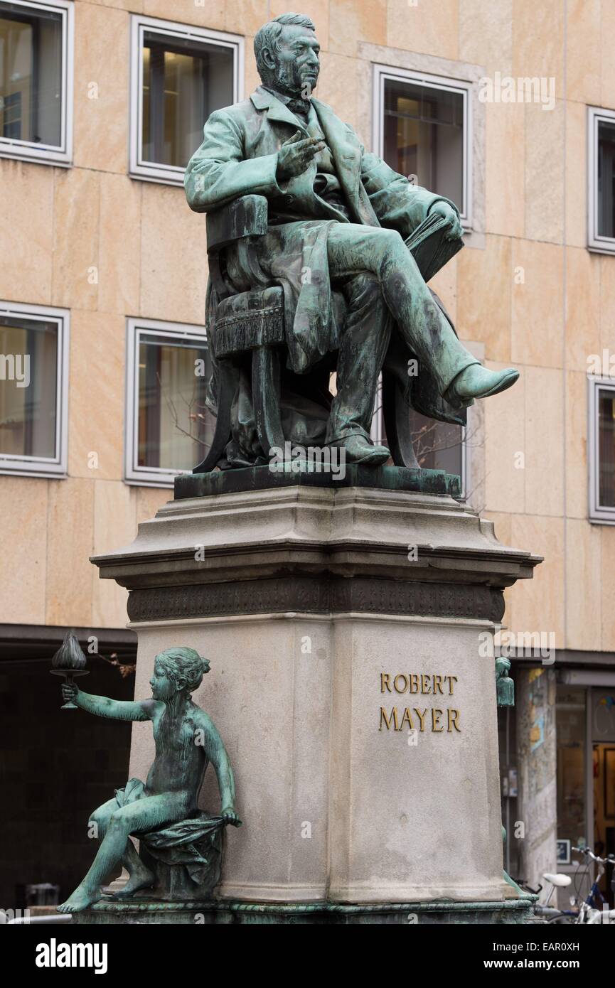 Heilbronn, Germany. 19th Nov, 2014. The monument of German physicist Julius Robert von Mayer in Heilbronn, Germany, 19 November 2014. The physicist was born 200 years ago on 25 November 2014. Photo: SEBASTIAN KAHNERT/dpa/Alamy Live News Stock Photo