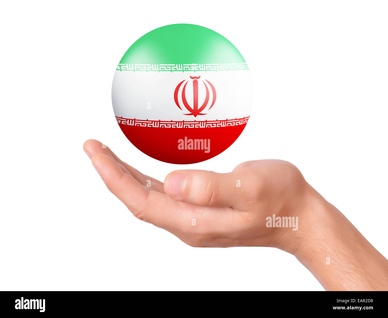 Iran flag map hi-res stock photography and images - Alamy