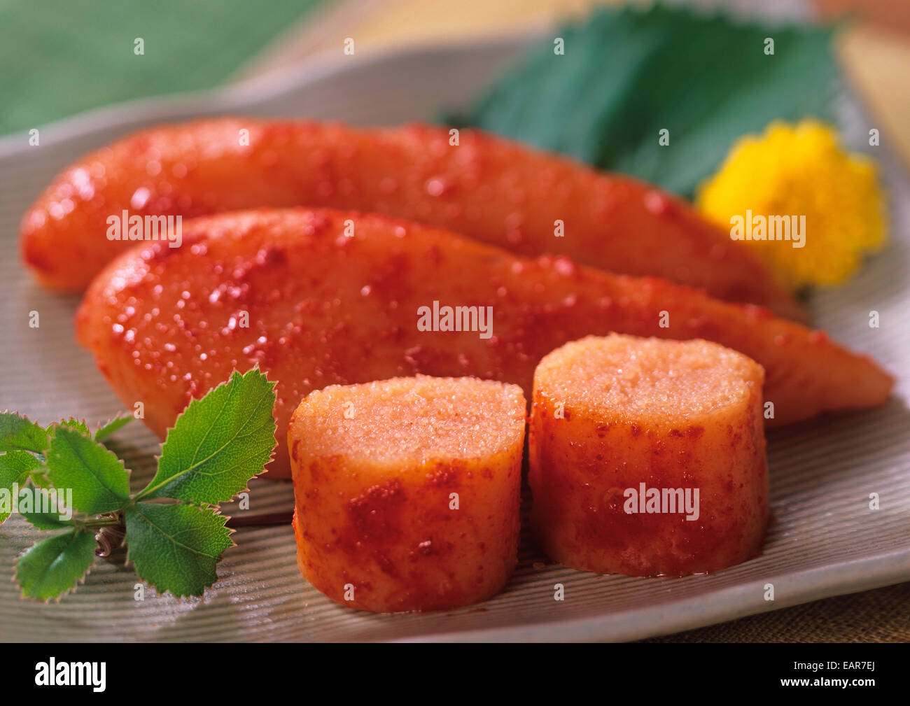 Marinated Pollock Roe Stock Photo Alamy