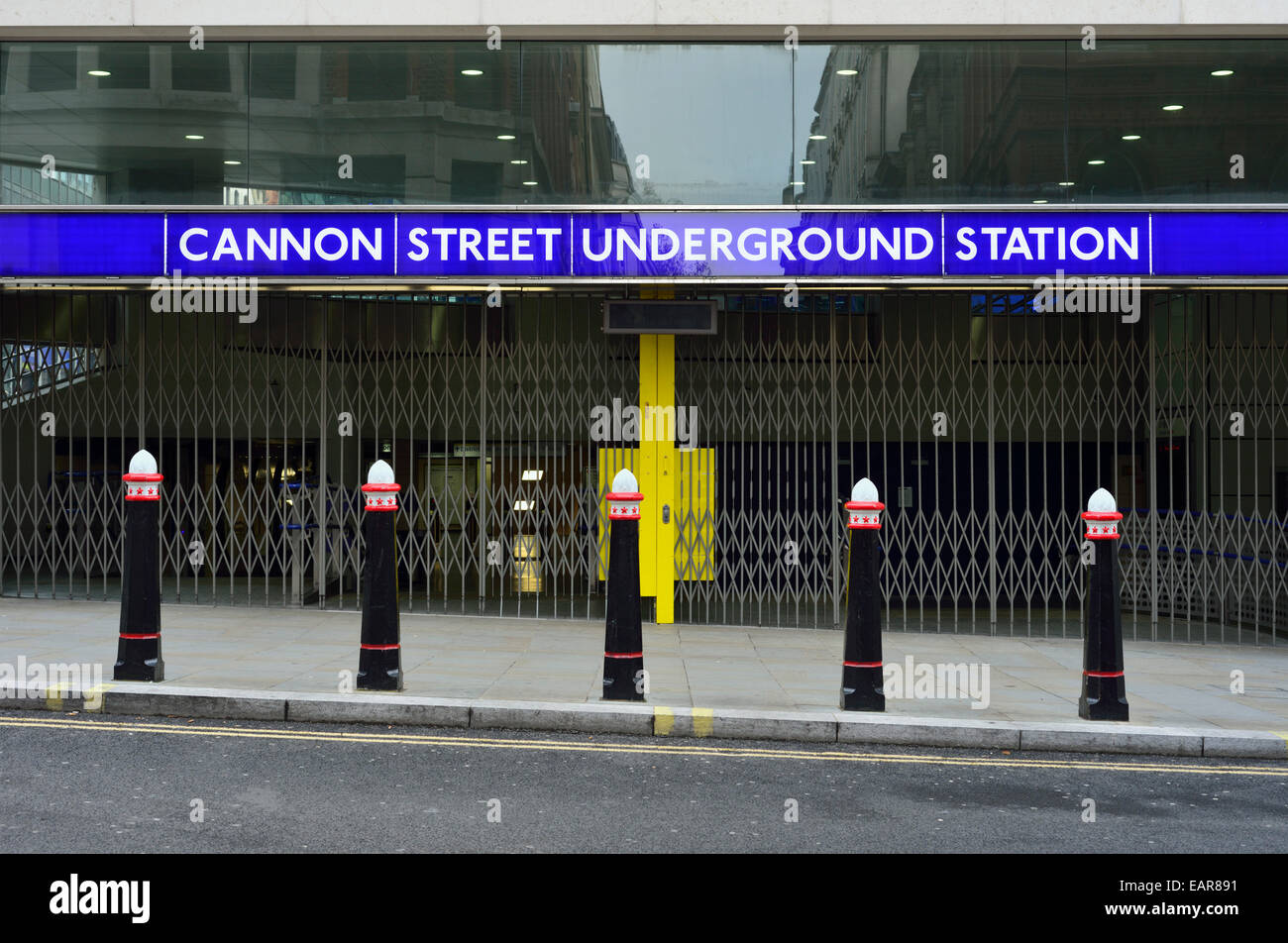 Cannon Street Underground Station entrance, London, United Kingdom Stock Photo