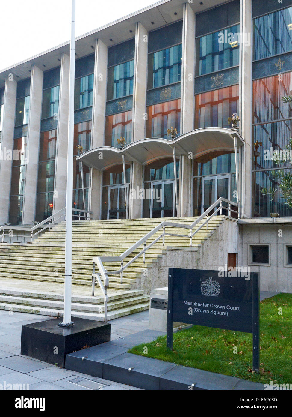 Manchester Crown Court, Crown Square Manchester UK Stock Photo - Alamy