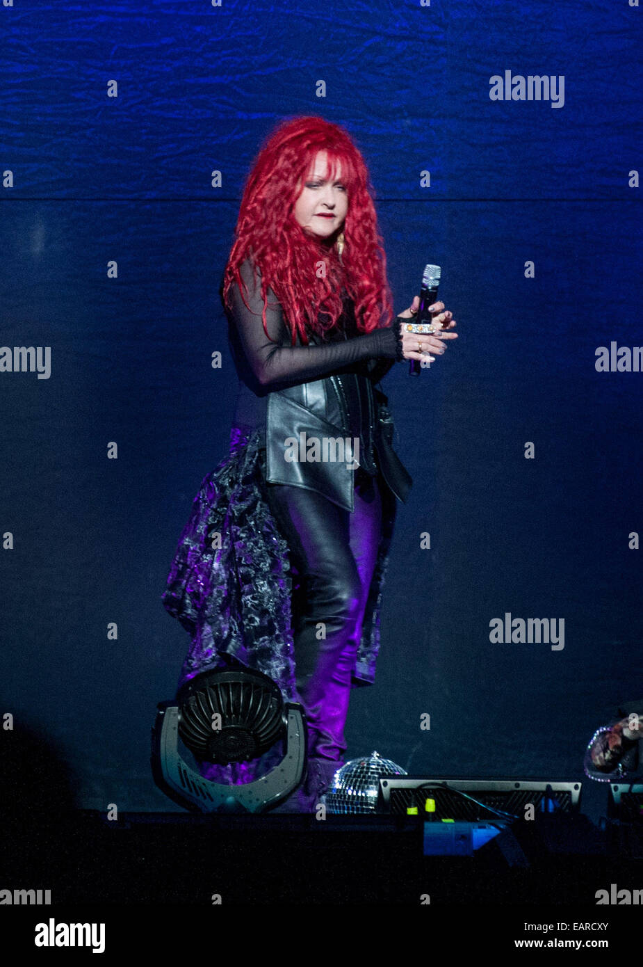 The Goddess of pop and the pioneer of female rock, Cher, presents her  “Dressed To Kill” Tour 2014 at the BB&T Center in Sunrise, Florida.  American singer-songwriter, Cyndi Lauper joins Cher as