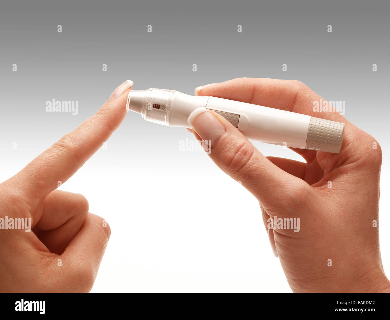 Blood glucose test device for diabetics, Germany Stock Photo - Alamy