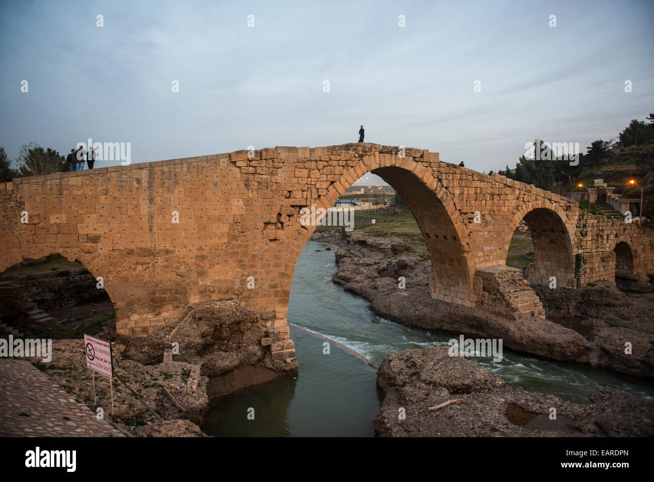 Delal bridge, Zakho, Dohuk Province, Iraqi Kurdistan, Iraq Stock Photo