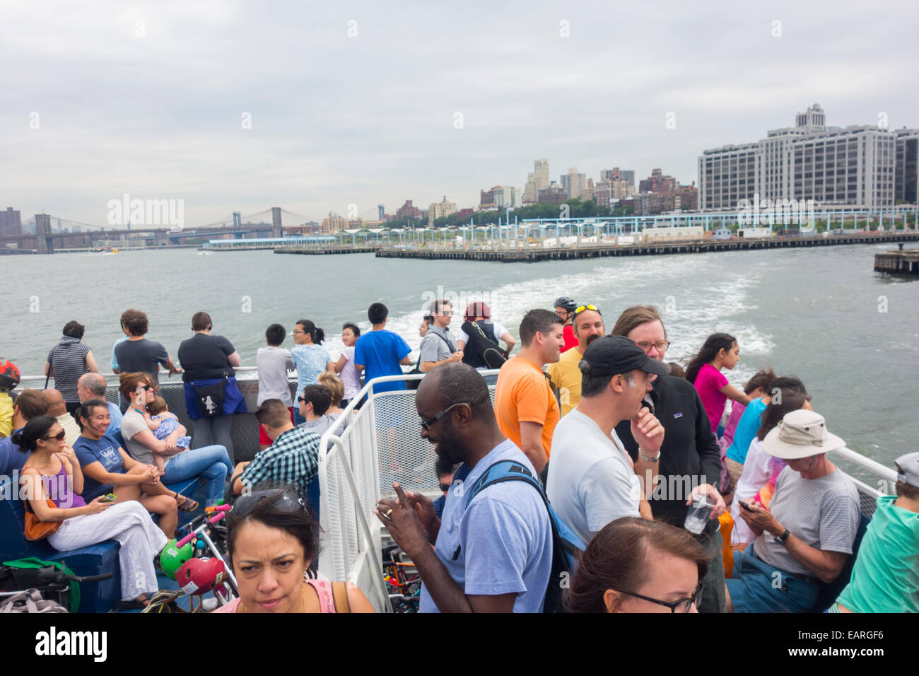 Governors Island ferry in New York City Stock Photo Alamy