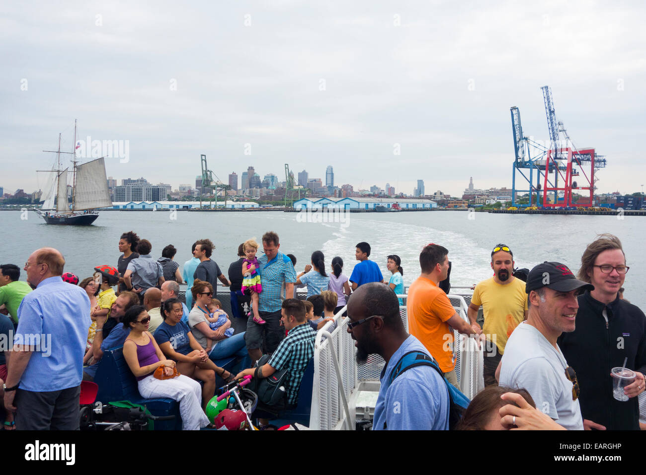 Governors Island ferry New York City Stock Photo Alamy