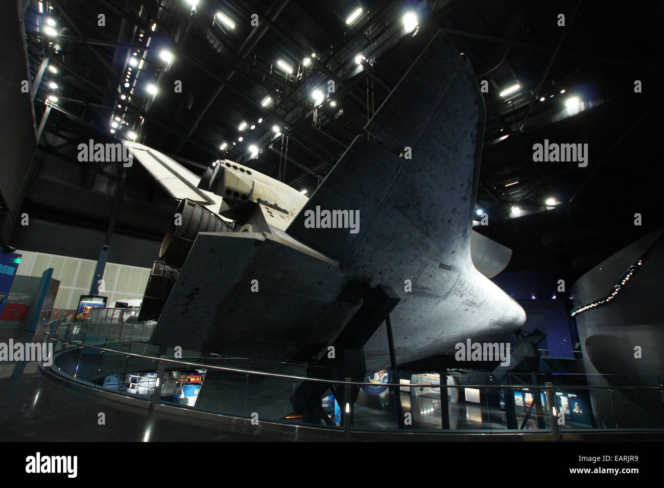 Space Shuttle Atlantis on Display at NASA Kennedy Space Center Stock Photo