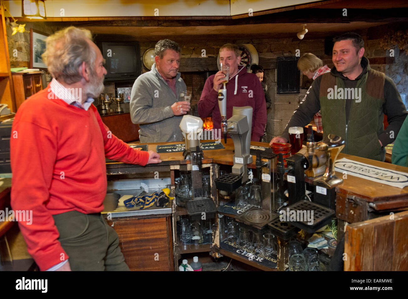 The Cross Keys public house at Withington, Herefordshire,UK Stock Photo