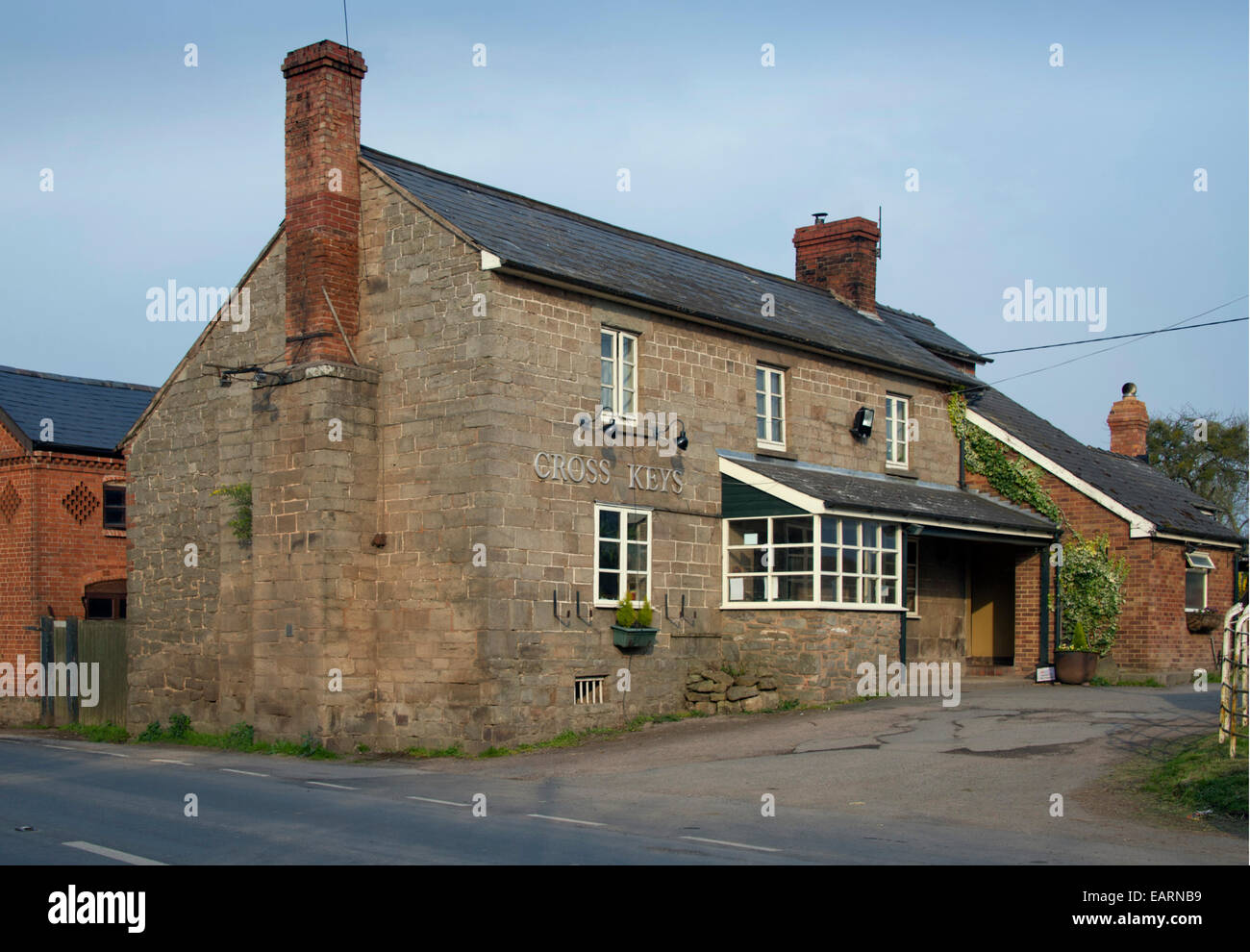 The Cross Keys public house at Withington, Herefordshire,UK Stock Photo