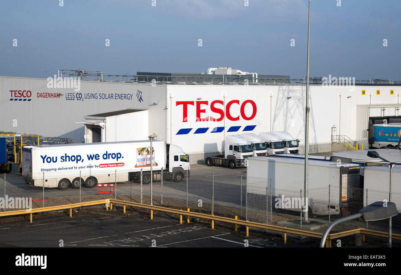 Tesco distribution plant in Rainham Essex Stock Photo Alamy
