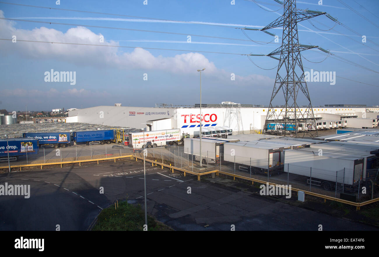 Tesco distribution plant in Rainham Essex Stock Photo Alamy