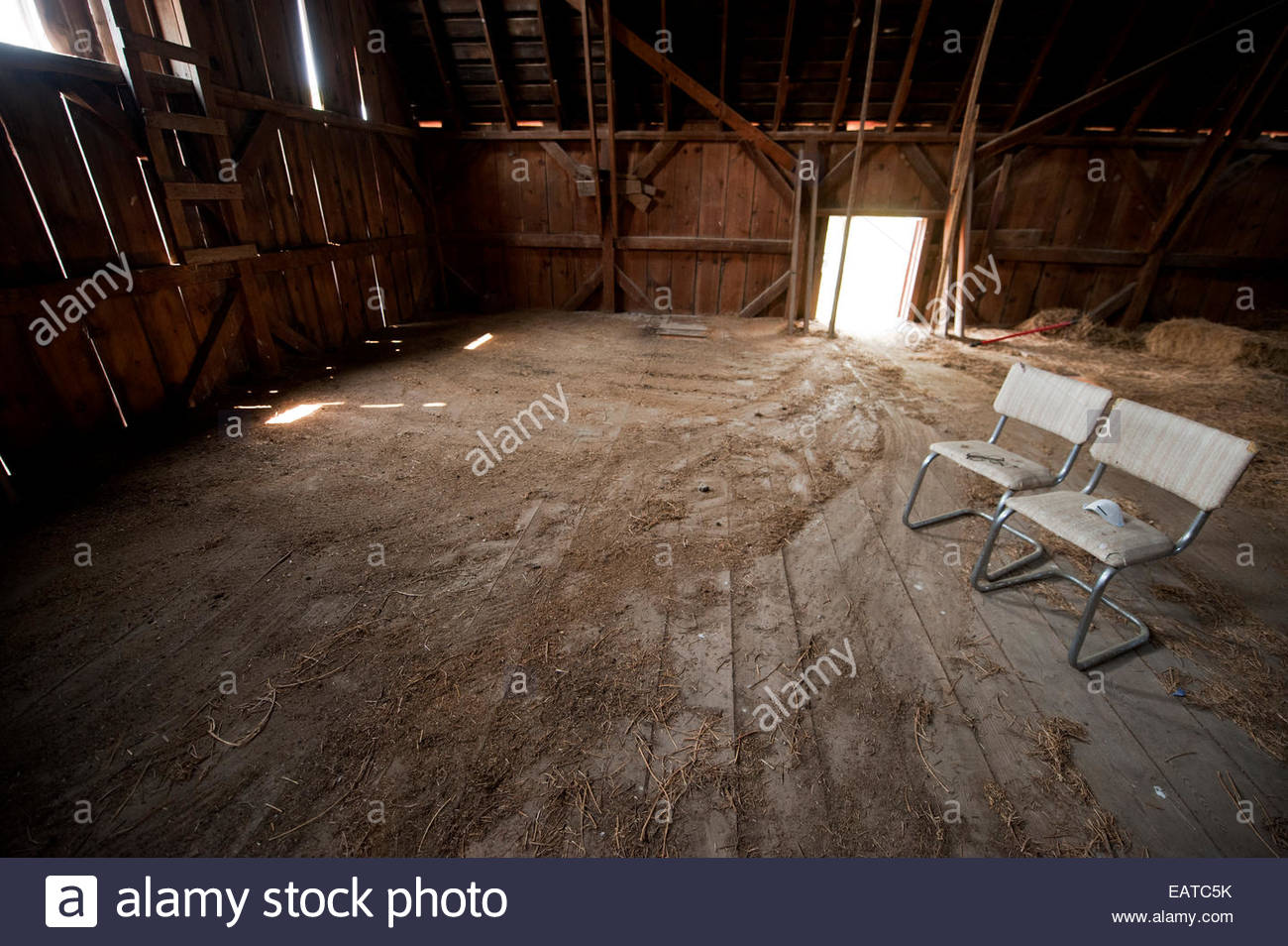 The Second Floor Of An Old Barn Stock Photo 75524447 Alamy