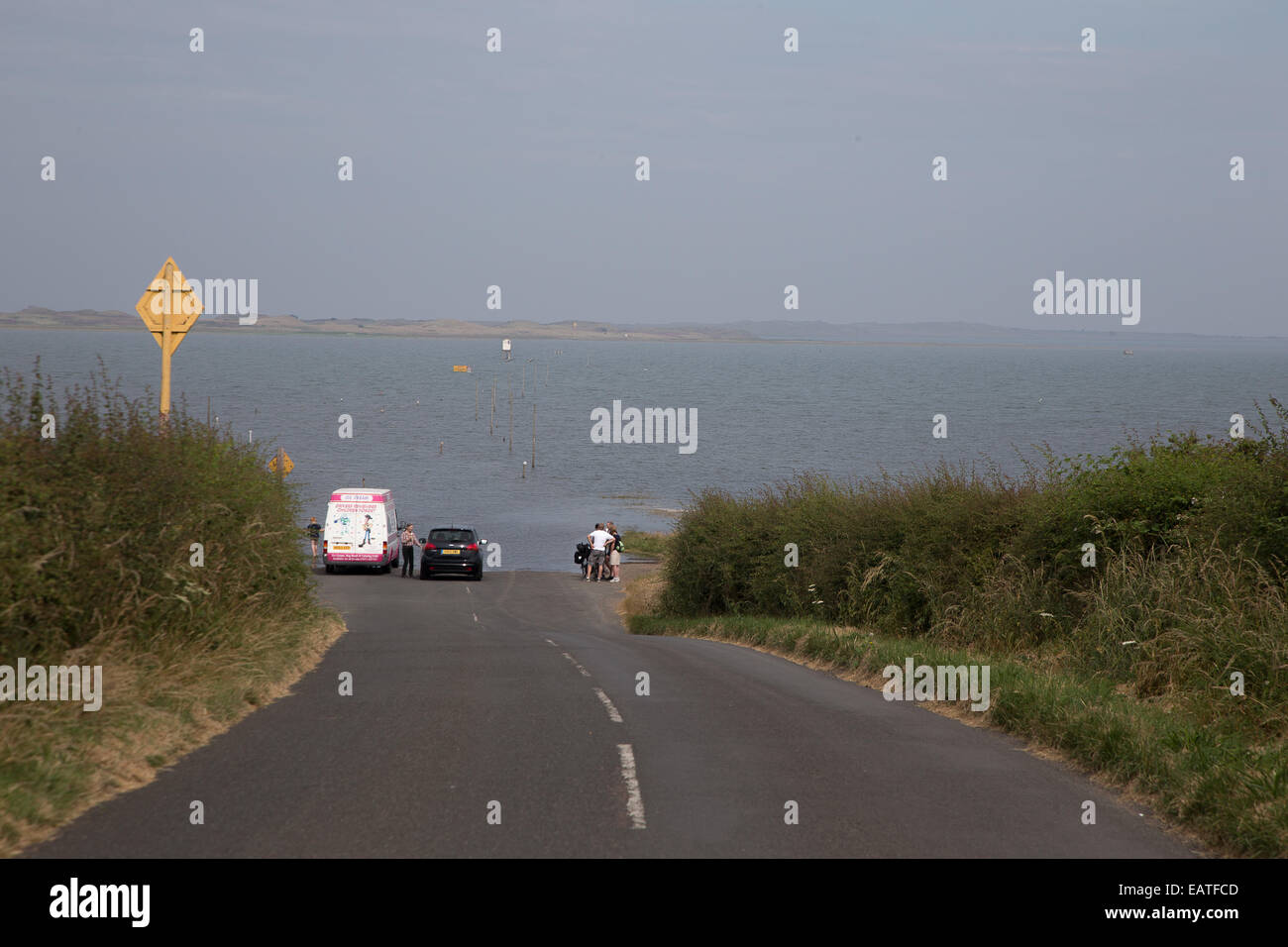 lindisfarne, road to no where Stock Photo