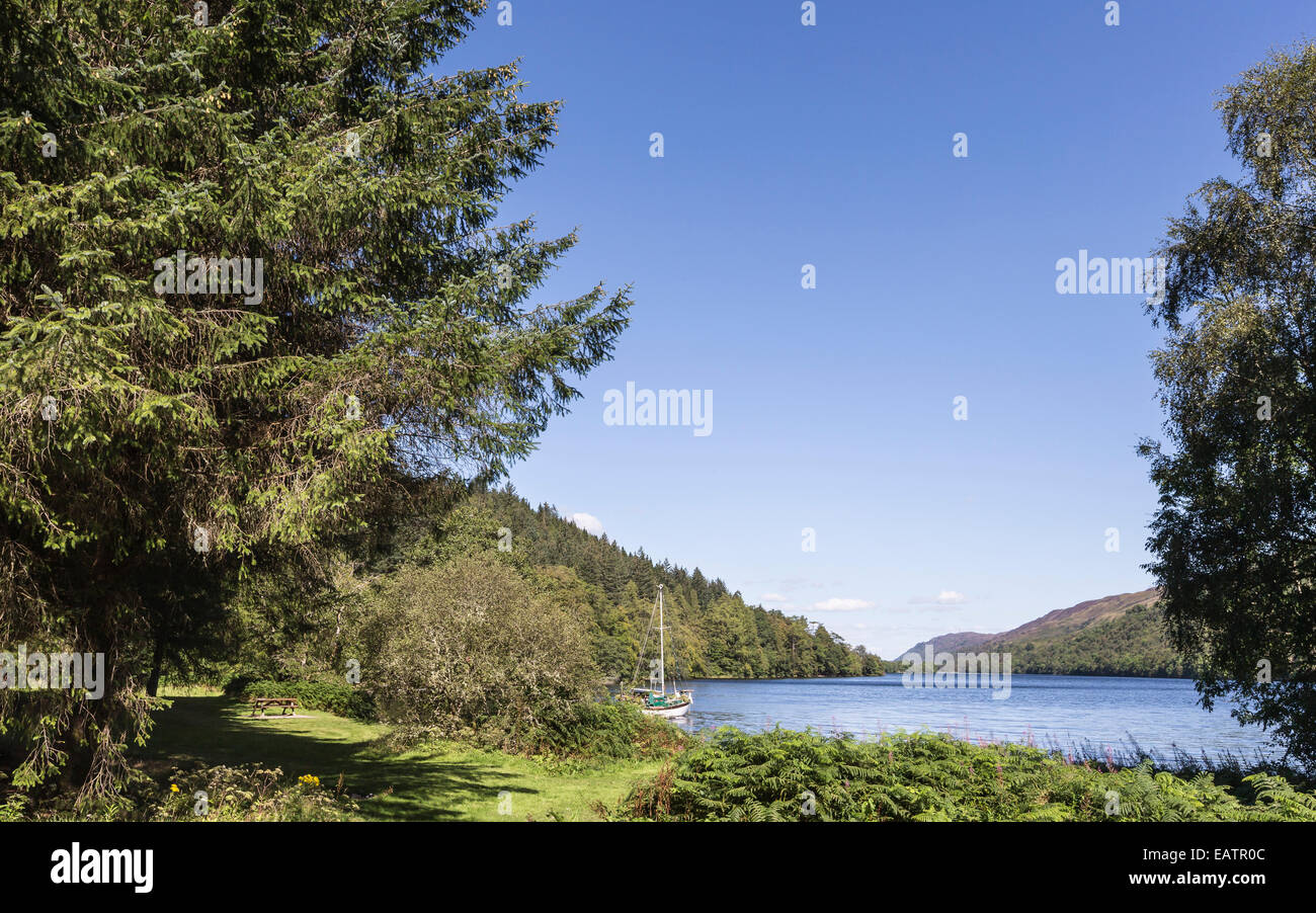 Loch Oich in Scotland. Stock Photo