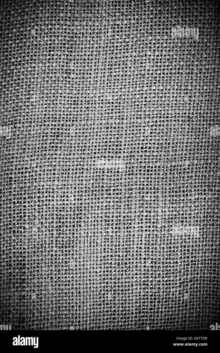 balack and white fabric texture for background Stock Photo
