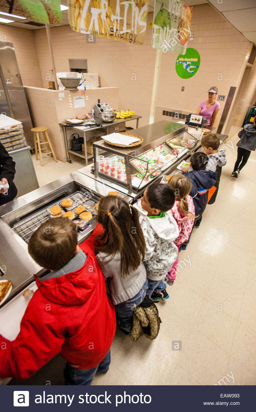 School Cafeteria Line Stock Photos & School Cafeteria Line Stock Images