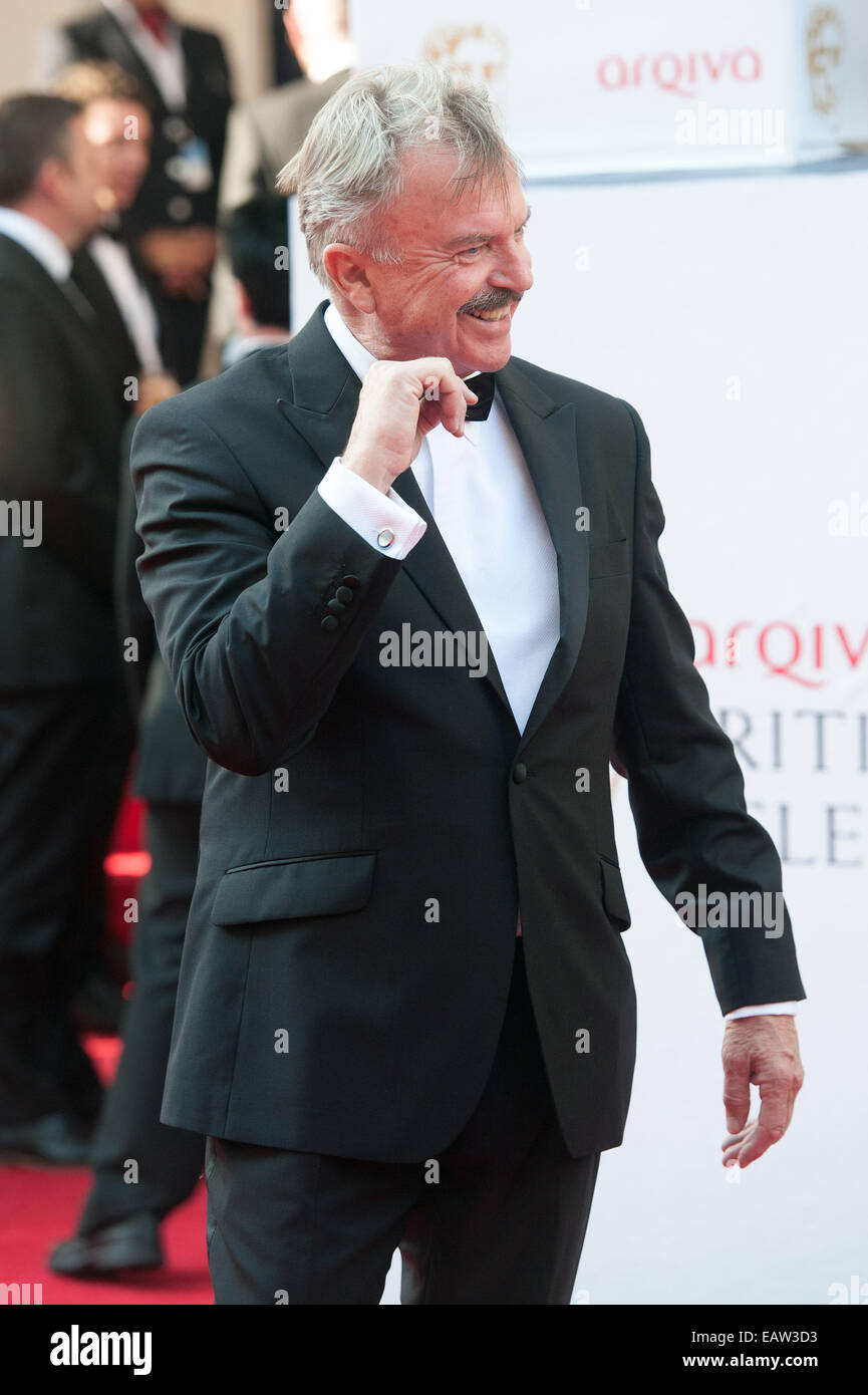 Arqiva British Academy Television Awards held at the Theatre Royal, Drury Lane - Arrivals.  Featuring: Sam Neill,  Where: London, United Kingdom When: 18 May 2014 Stock Photo